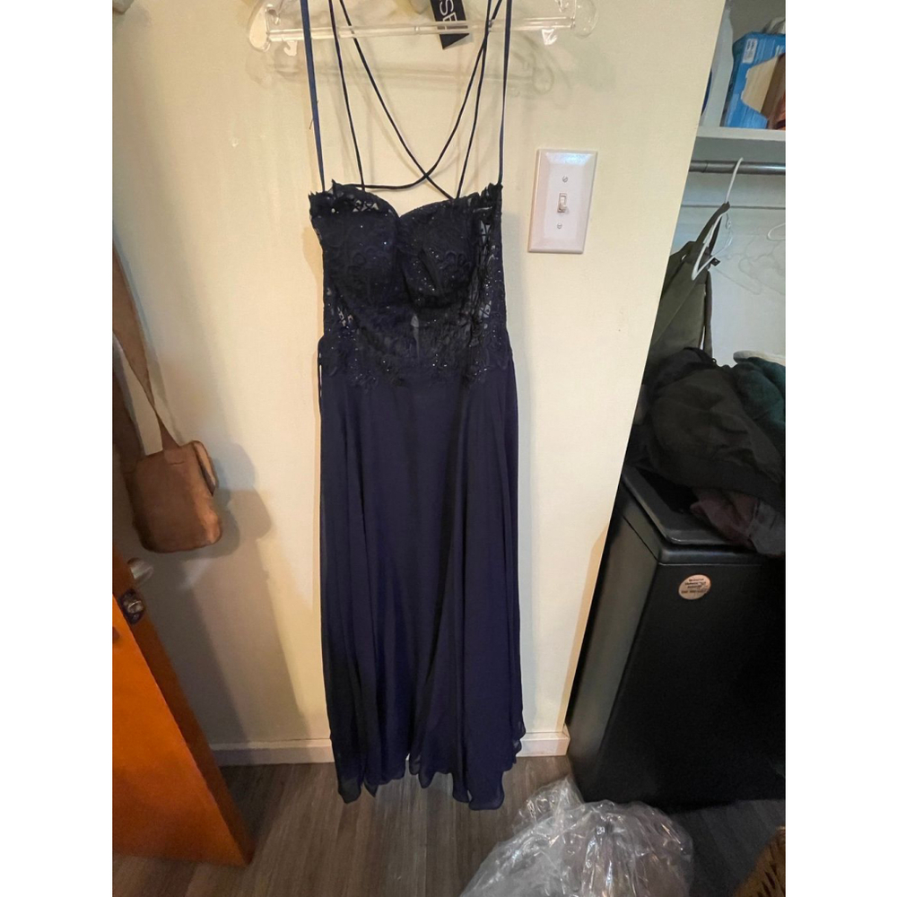 Navy Blue Prom Dress